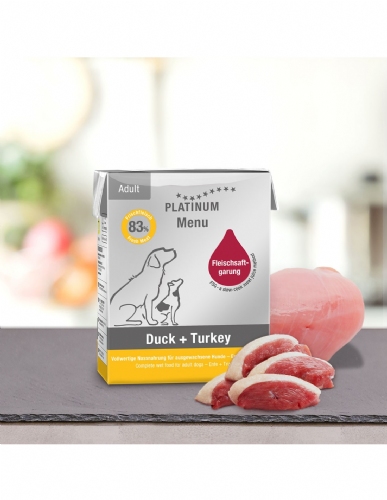 Dingonatura platinum menu duck + turkey 375g