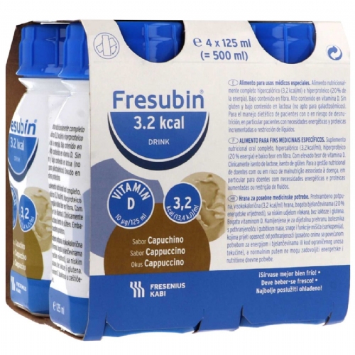 Fresubin 3,2 kcal drink (4 easybottles 125 ml sabor capuchino)