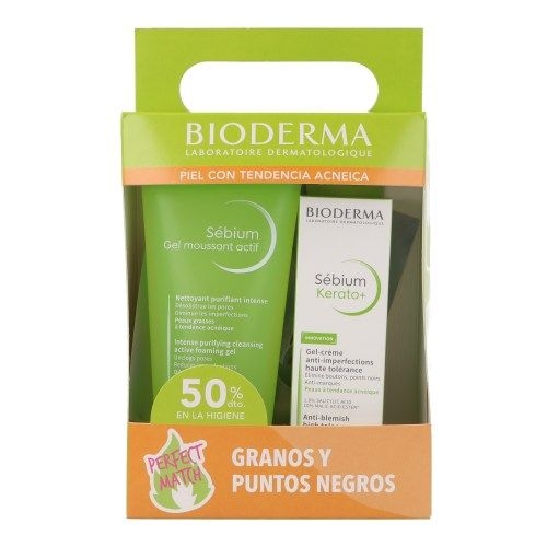 Bioderma pack acne sebium gel actif + kerato+